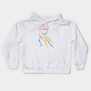 Two Dancers abstract art print Kids Hoodie